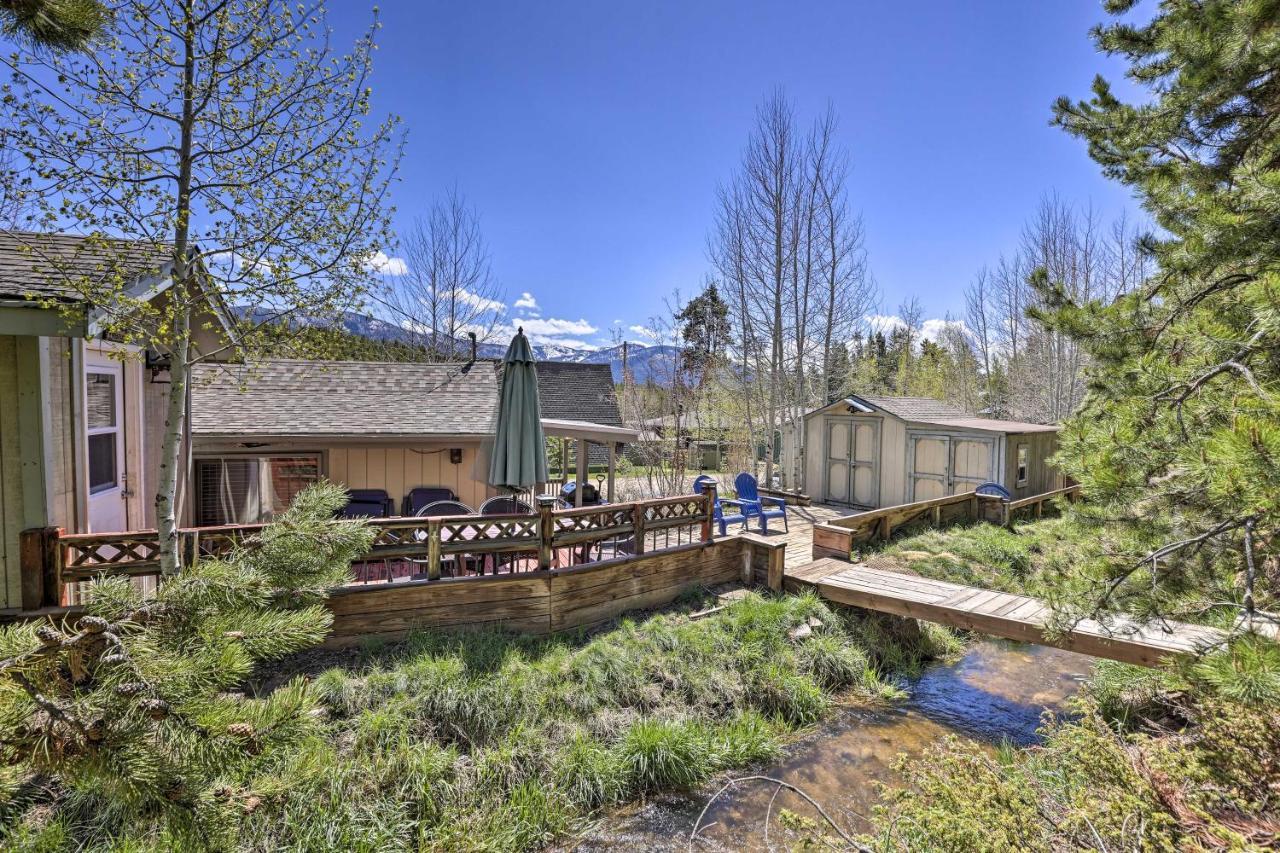 Grand Lake Home Fireplace, Deck And Mountain Views Exterior photo